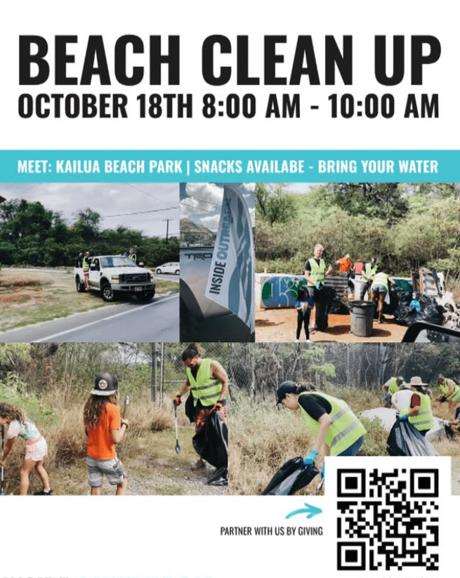 Kailua Beach Clean Up Inside Outreach